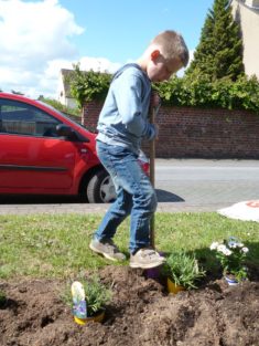 takträfiger Einsatz der Kinder aus der Kita Purzelbaum